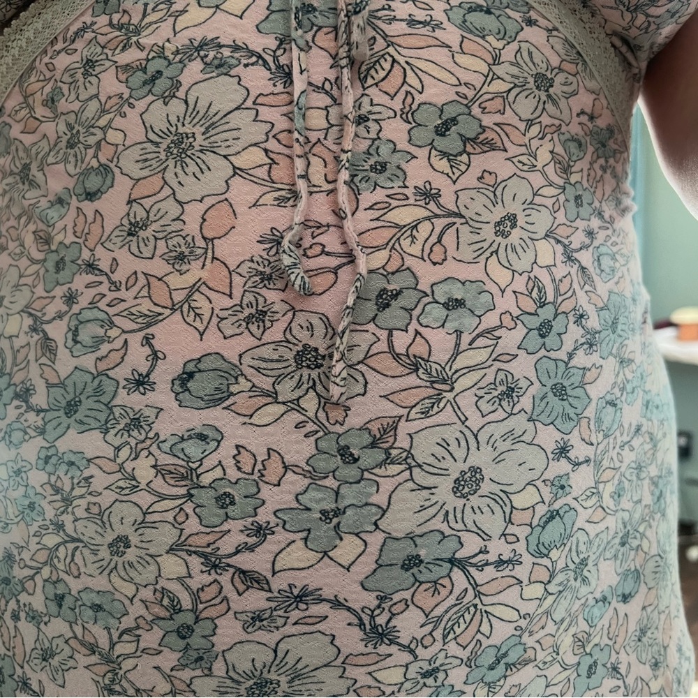 Free People Light Blue Floral Maxi Dress - Picture 3 of 6